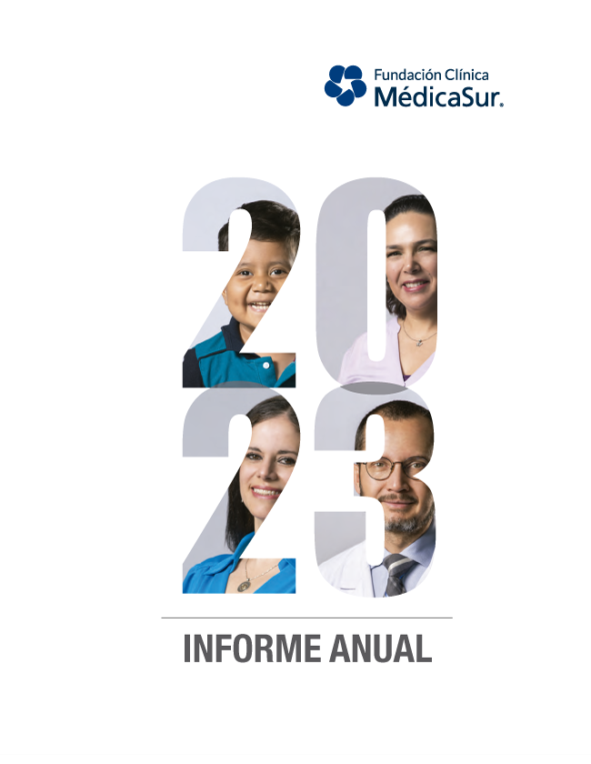 Portada del Informe 2023 de la Fundacin Mdica Sur
