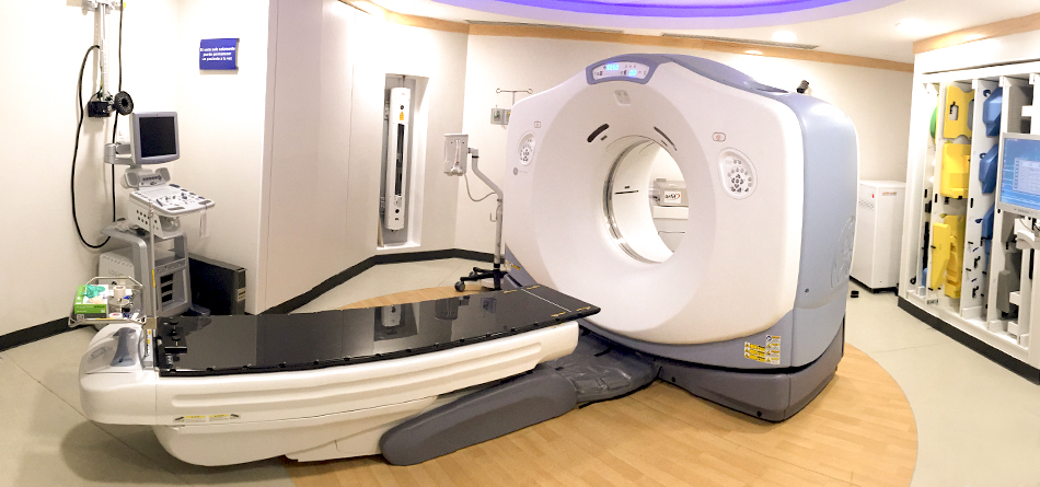 Tomógrafo simulador GE vista panorámica