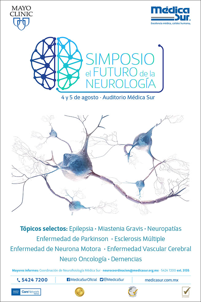 Cartel invitación al Simposio El futuro de la neurología 2017