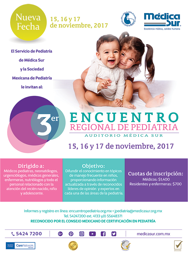 Invitación al tercer encuentro regional de pediatría