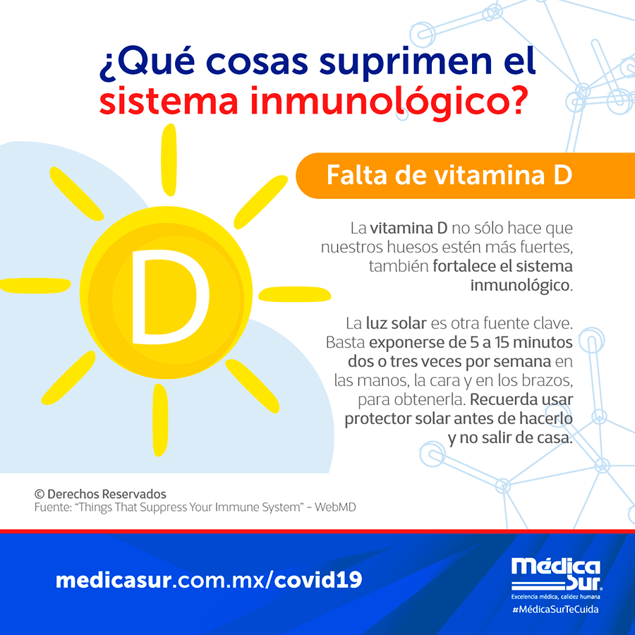 Qu cosas suprimen el sistema inmunolgico?