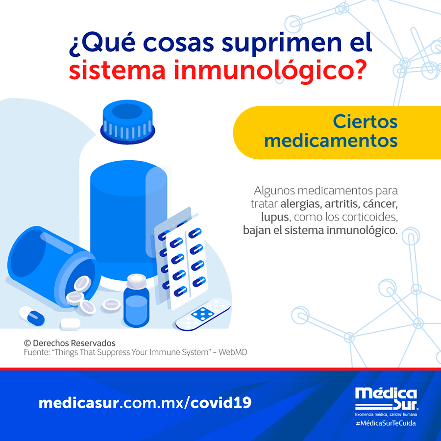 Qu cosas suprimen el sistema inmunolgico?