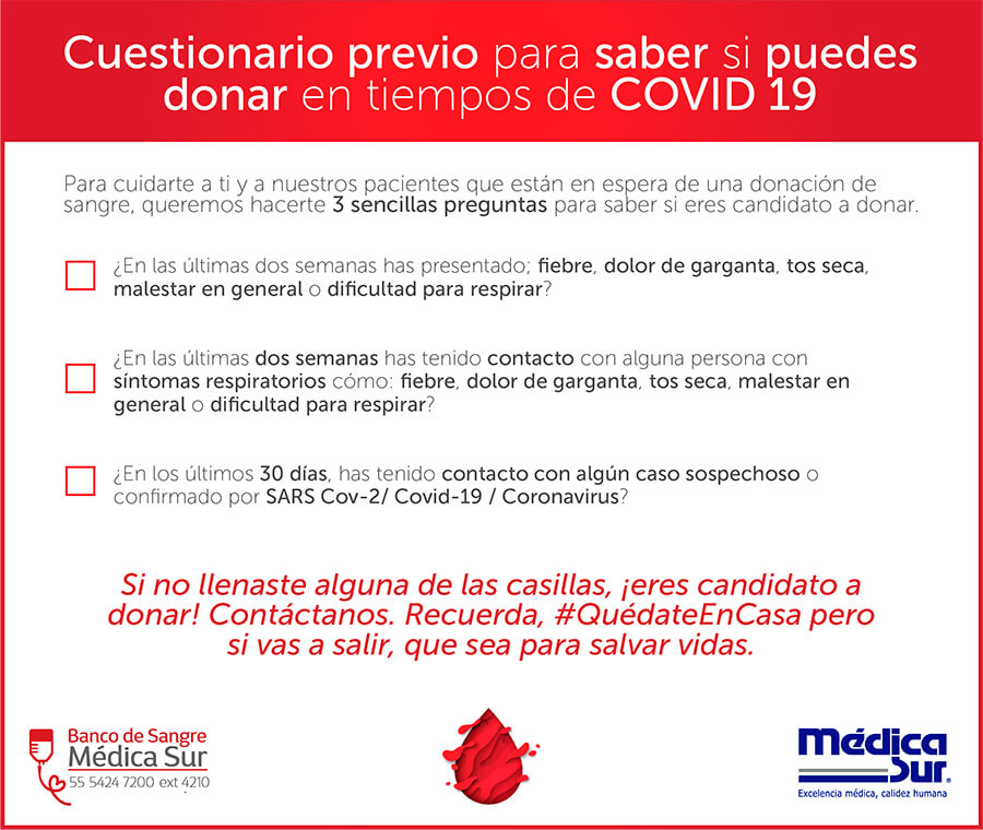 �Deseas donar sangre?