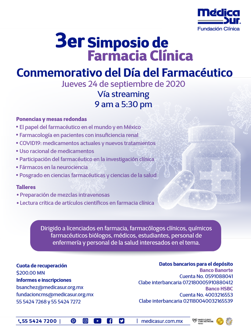 3er Simposio de Farmacia Clínica